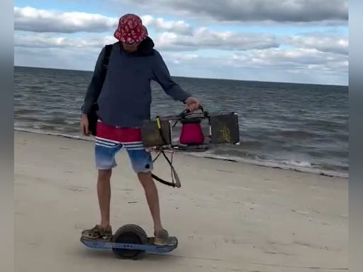 This Guy Made a Surf Winch Out of a Onewheel