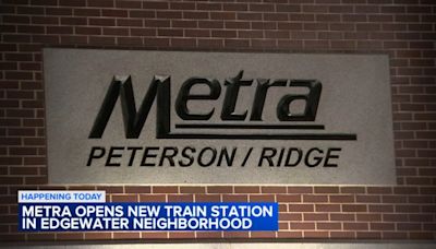 New Peterson/Ridge Metra station Metra station opens in Edgewater