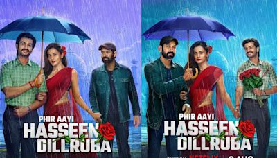 Netflix's 'Phir Aayi Hasseen Dillruba': Taapsee Pannu shares new posters, falls in love with Sunny Kaushal and '12th Fail' star Vikrant Massey