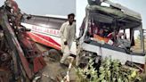 Four dead, over 40 injured as two buses collide in Chowk Sarwar Shaheed