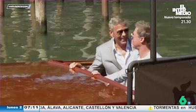 Brad Pitt y George Clooney desembarcan en el Festival de Venecia así de espectaculares a sus 60 y 63 años