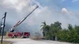 Brush fire in Palm Bay prompts crews to protect nearby structures