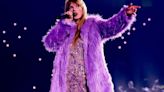 You guys, this fuzzy purple jacket looks just like the “Lavender Haze” one Taylor Swift wears on the Eras Tour