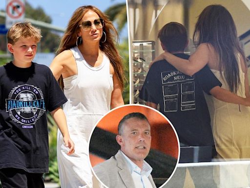 Jennifer Lopez visits Ben Affleck’s LA rental home after spending the day shopping with actor’s son, Samuel