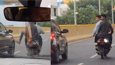 Bengaluru Police Arrests Bikers Attacking Moving Car; Disturbing Video Viral-Watch