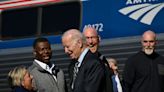 Biden Visits Amtrak Maintenance Shed In Home State To Tout Infrastructure Law