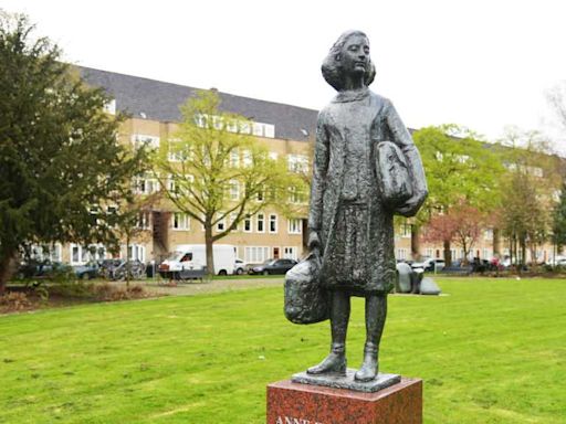 Anne Frank monument defaced with ‘Gaza’ graffiti in Amsterdam