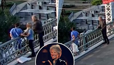 Jon Bon Jovi stops woman from jumping off Nashville bridge in heart-wrenching video