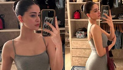 Ananya Panday Stuns In Grey Bodycon Dress For ‘Girls Night’, See Pics - News18
