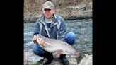 Angler catches record rainbow trout using a unique technique