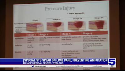 Medical professionals speak on limb care, preventing amputation due to diabetes