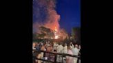 Misfired firework sends flames, embers into the sky at Bradley Fair, battalion chief says