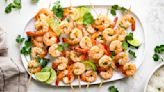 3-Ingredient Cilantro-Lime Shrimp Skewers Recipe