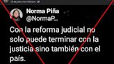 La presidenta de la Suprema Corte mexicana no publicó en X un mensaje contra la reforma judicial