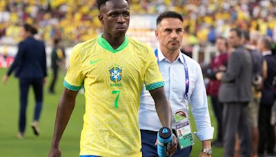 Por qué Vinicius no juega en Brasil vs. Uruguay por la Copa América 2024