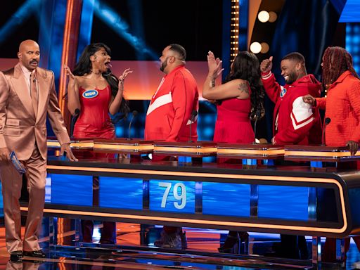 Megan Thee Stallion’s Spicy ‘Celebrity Family Feud’ Answer Had a Shocked Steve Harvey Looking For a Lifeline