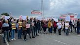 Los vecinos de San Esteban de las Cruces salen a la calle contra el parque de baterías