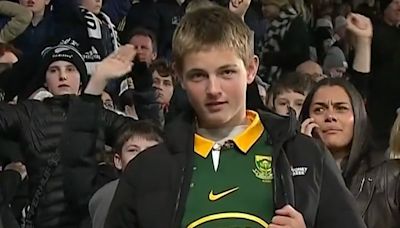 Legend! Lone Springbok fan in All Blacks crowd has Saffas amused