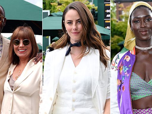 Lenny Henry and partner Lisa Makin join Kaya Scodelario and Jodie Turner-Smith on Day 8 of Wimbledon