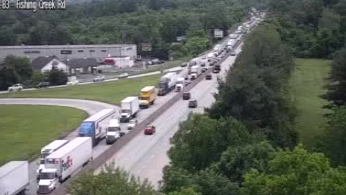 Multi-vehicle crash on I-83