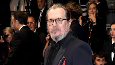 Gary Oldman Makes Rare Appearance With Wife Gisele and Stepson William at 2024 Cannes Film Festival