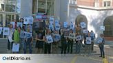 Decenas de profesores universitarios protestan en Madrid en apoyo a sus colegas palestinos: "Es un 'academicidio'"