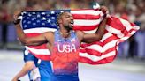 Noah Lyles explains how he won the Olympic men's 100-meter final in a photo finish