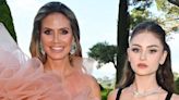 Heidi Klum wows in XL ruffled dress alongside daughter Leni in corsage crochet