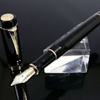 【優力文具】PARKER派克 DUOFOLD世紀 黑桿金夾18K鋼筆(P0690330)M尖