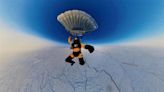Russians Parachute from Stratosphere Over North Pole