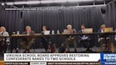 In reversal, Virginia school board votes to restore Confederate names to 2 schools