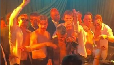 Shirtless Oilers take over DJ booth at McDavid's wedding | Offside