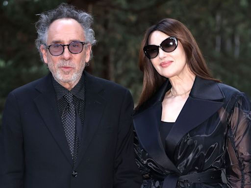 Tim Burton and Monica Bellucci Make Rare Appearance Together at 64th Globo d'Oro Awards in Rome