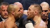 Conor McGregor gives former UFC rival Eddie Alvarez advice during bare knuckle boxing match