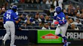 Toronto's Vladimir Guerrero Jr. makes shushing motion to Yankee Stadium fans during home run trot