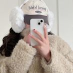 韓風純色毛絨適用airpods max保護套蘋果頭戴耳帽耳罩耳機殼