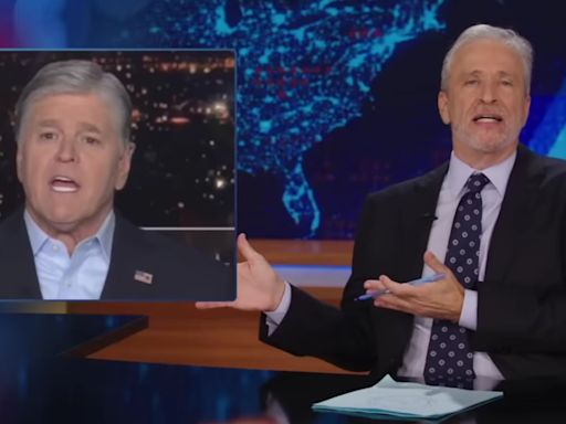 Jon Stewart rips ‘meat bag’ Sean Hannity for whining about ‘cancel culture’