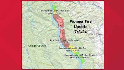 Level 3 (Go Now!) evacuations extended as Pioneer Fire near Lake Chelan burns over 7,000 acres