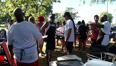 Local chef honors two children through free cookout, hundreds attend