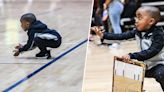 This 5-year-old mimics his basketball coach dad’s every move and the internet is enthralled