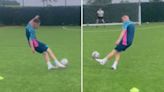 Rooney's son shows off skills as fans gush 'he could be better than his dad'