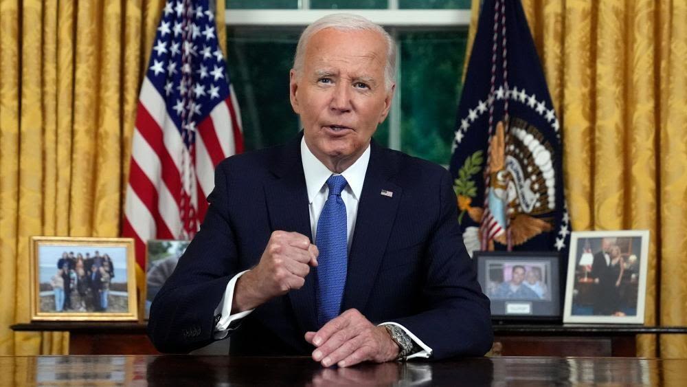 Biden sidesteps hard truths in first speech since quitting race