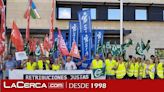 Unos 150 empleados de la Agencia Tributaria se concentran en Toledo para reclamar mejorar laborales