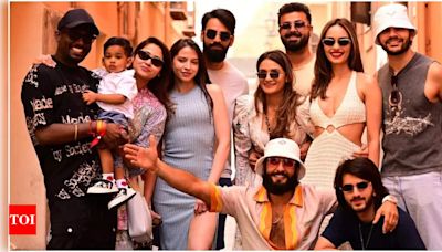 ..., Atlee and others pose together on the street of Italy during Anant Ambani and Radhika Merchant's pre-wedding celebration | Hindi Movie News - Times of India