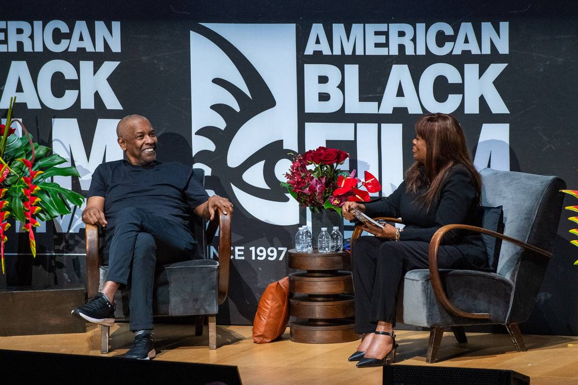 ‘I’m in the right place.’ Denzel Washington wows at American Black Film Festival