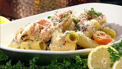 Easy, healthy Cajun chicken and shrimp alfredo dinner recipe