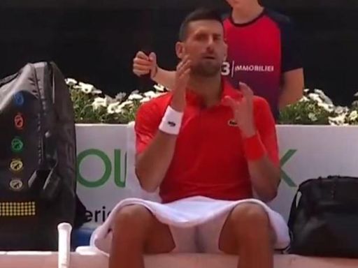 Los inquietantes temblores de Djokovic en pleno partido: "Estoy preocupado, por supuesto"