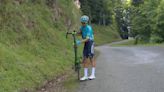 Harold Tejada tuvo problema con su rueda y se le voló opción de triunfo en Tour de Francia