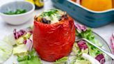 Rice And Vegetable Enchilada-Stuffed Peppers Recipe