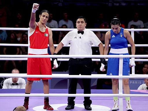 Polémica en París: Ángela Carin se retira a los 46 segundos de su pelea contra la argelina Imane Khelif